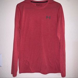 Men’s Small Red Under Armour Long Sleeve Tee Shirt